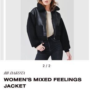 BB Dakota by Steve Madden Black Leather Jacket